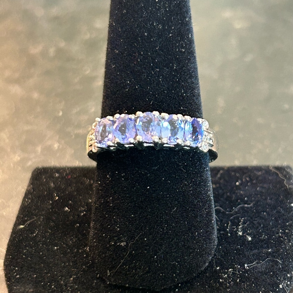 JTV Tanzanite 5 Stone Band - Sz 10